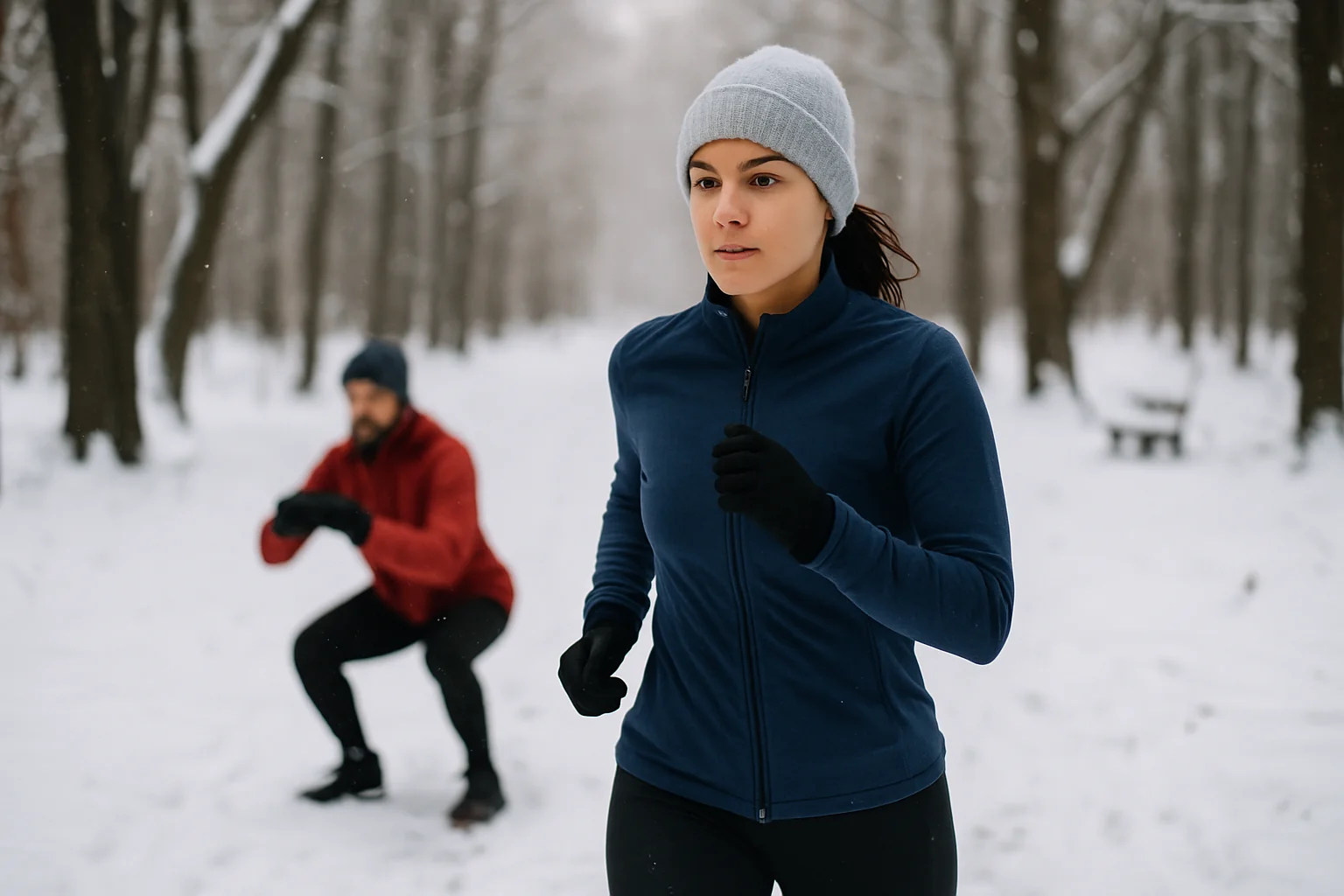Beneficiile exercițiilor fizice pe timp de iarnă