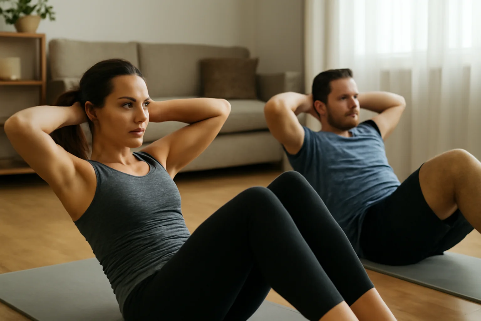 Exerciții eficiente pentru abdomen pe care le poți face acasă